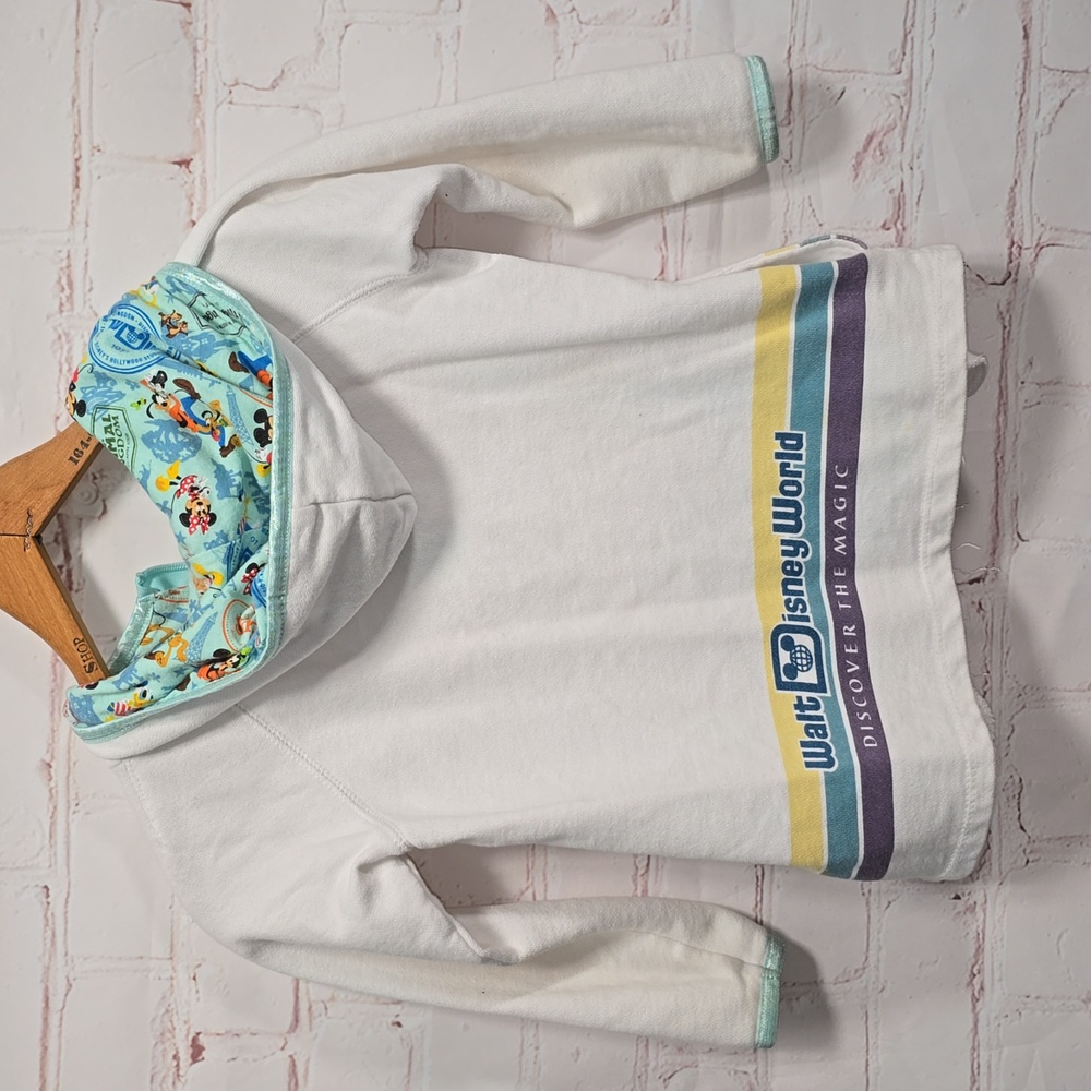 Walt Disney World Disney Parks Minnie Mouse Castle White Hoodie Sweatshirt Small - Picture 6 of 16